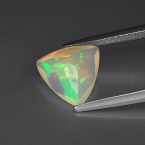 Opala multicolorido natural 1,21ct, transparente, transparente/translúcido