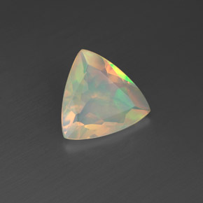 Opala multicolorido natural 1,06ct, trillion, transparente