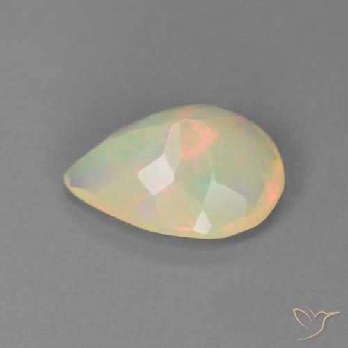Opala Multicolorido Natural 1.69ct, Formato de pêra, Transparente