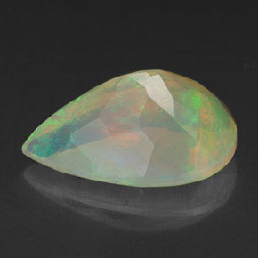 Opala multicolorido natural 1,59ct, transparente, transparente/translúcido