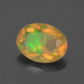 Opala multicolorido natural 0,74ct, transparente, transparente/translúcido