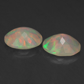 Pedras preciosas de opala multicolorido natural de  ct, transparente, transparente/translúcido