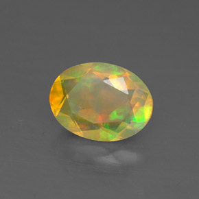 Opala multicolorido natural 0,82ct, transparente, transparente/translúcido
