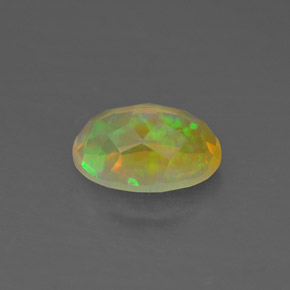 Opala multicolorido natural 0,82ct, transparente, transparente/translúcido