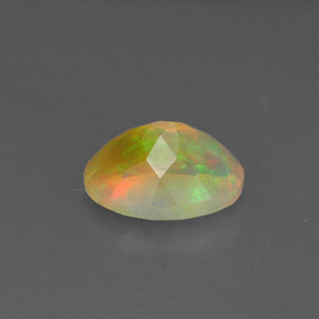 Opala multicolorido natural 0,81ct, transparente, transparente/translúcido