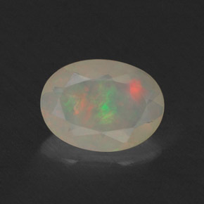 Opala multicolorido natural 0,51ct, transparente, transparente/translúcido