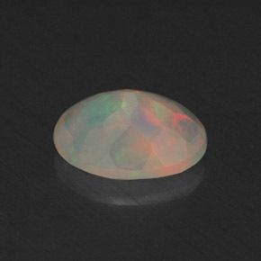 Opala multicolorido natural 0,64ct, transparente, transparente/translúcido