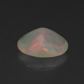 Opala multicolorido natural 0,64ct, transparente, transparente/translúcido