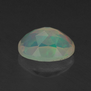 Opala multicolorido natural 0,76ct, transparente, transparente/translúcido