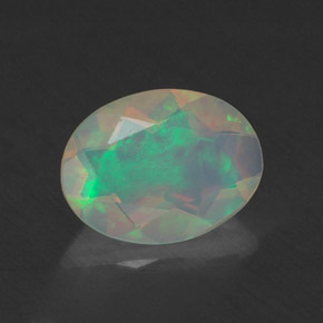 Opala multicolorido natural 0,66ct, transparente, transparente/translúcido