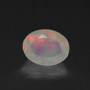 Opala multicolorido natural 0,80ct, transparente, transparente/translúcido