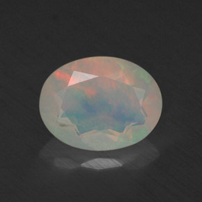 Opala multicolorido natural 0,67ct, transparente, transparente/translúcido