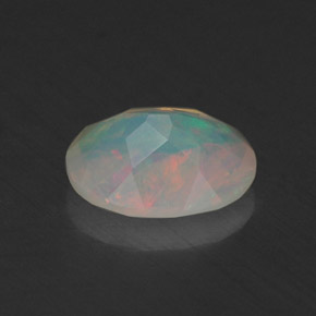 Opala multicolorido natural 0,67ct, transparente, transparente/translúcido