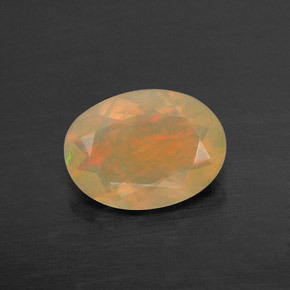 Opala multicolorido natural 0,67ct, transparente, transparente/translúcido