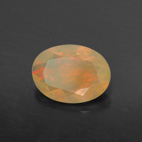 Opala multicolorido natural 0,67ct, transparente, transparente/translúcido