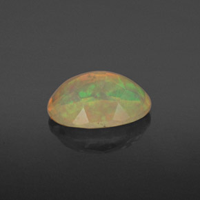 Opala multicolorido natural 0,66ct, transparente, transparente/translúcido