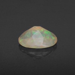 Opala multicolorido natural 0,74ct, transparente, transparente/translúcido