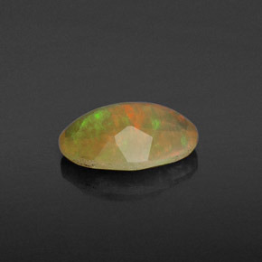 Opala multicolorido natural 0,61ct, transparente, transparente/translúcido