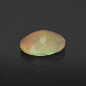 Opala multicolorido natural 0,72ct, transparente, transparente/translúcido