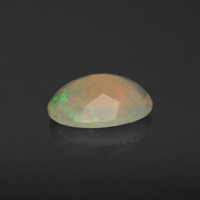 Opala multicolorido natural 0,78ct, transparente, transparente/translúcido