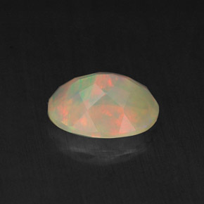 Opala multicolorido natural 0,85ct, transparente, transparente/translúcido