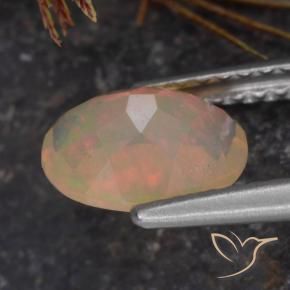 Opala Multicolorido Natural 0.72ct, oval, Transparente