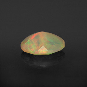 Opala multicolorido natural 0,73ct, transparente, transparente/translúcido