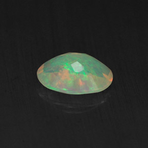 Opala multicolorido natural 0,65ct, transparente, transparente/translúcido
