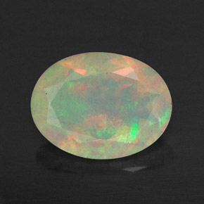 Opala multicolorido natural 0,67ct, transparente, transparente/translúcido