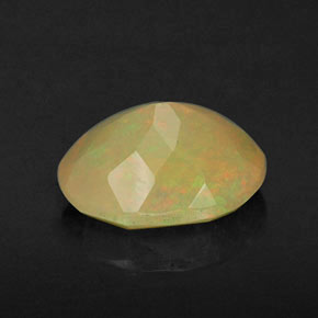 Opala multicolorido natural 0,87ct, transparente, transparente/translúcido