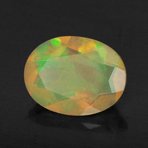 Opala multicolorido natural 0,72ct, transparente, transparente/translúcido