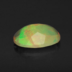 Opala multicolorido natural 0,72ct, transparente, transparente/translúcido