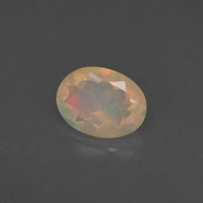 Opala multicolorido natural 0,75ct, transparente, transparente/translúcido