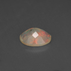Opala multicolorido natural 0,75ct, transparente, transparente/translúcido