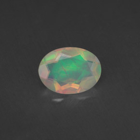 Opala multicolorido natural 0,65ct, transparente, transparente/translúcido