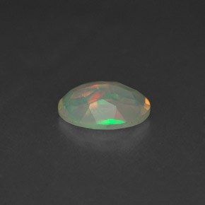 Opala multicolorido natural 0,65ct, transparente, transparente/translúcido