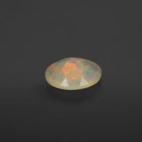 Opala multicolorido natural 0,63ct, transparente, transparente/translúcido