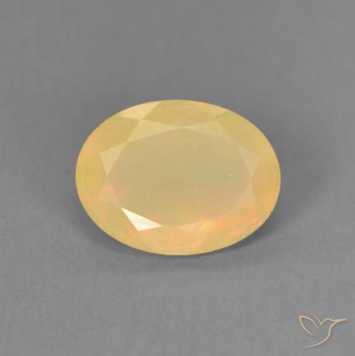 0.76ct Natural Multicolorido Opala, oval, Translúcido