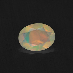 Opala multicolorido natural 0,62ct, transparente, transparente/translúcido