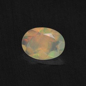 Opala multicolorido natural 0,62ct, transparente, transparente/translúcido