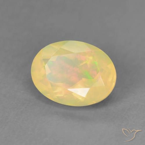 Opala Multicolorido Natural 0.98ct, oval, Transparente
