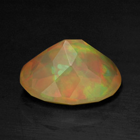 Opala multicolorido natural 1,26ct, transparente, transparente/translúcido