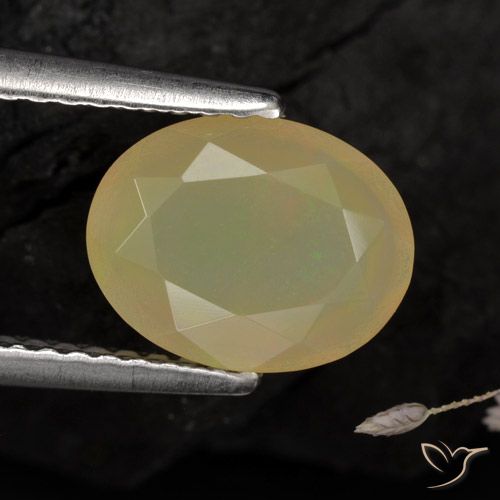 1.14ct Natural Multicolorido Opala, oval, Translúcido