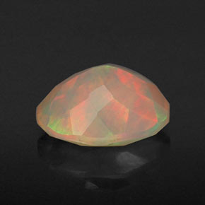 Opala multicolorido natural 1,18ct, transparente, transparente/translúcido