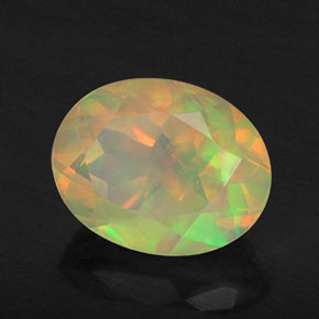 Opala multicolorido natural 1,43ct, transparente, transparente/translúcido