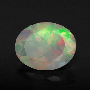 Opala multicolorido natural 1,11ct, transparente, transparente/translúcido