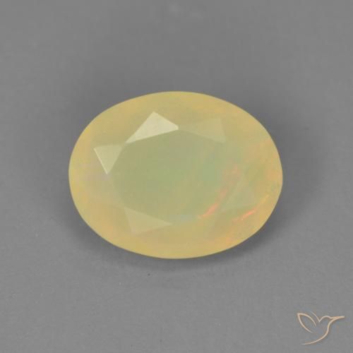 0.95ct Natural Multicolorido Opala, oval, Translúcido