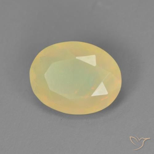 Opala Multicolorido Natural 0.95ct, oval, Translúcido