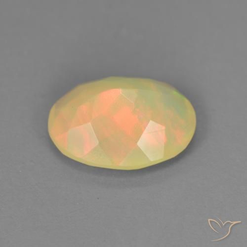 Opala Multicolorido Natural 0.95ct, oval, Translúcido