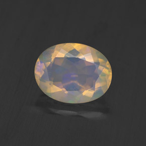 Opala multicolorido natural 1,17ct, transparente, transparente/translúcido